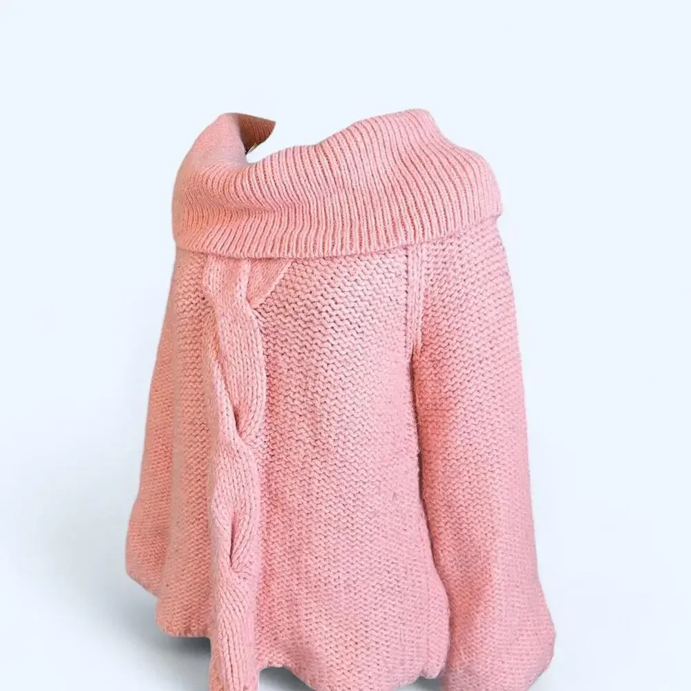 Vintage Y2K Michael Kors Bell sleeve pink knit sweater Size Large